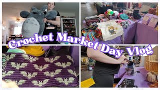 Crochet Market Day Vlog  August Art Walk [upl. by Urbani]