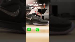 JA 1 quotMIDNIGHTquot TRACTION TEST shorts jamorant ja1 kicks sneakers nike nba sneakerhead [upl. by Hak]