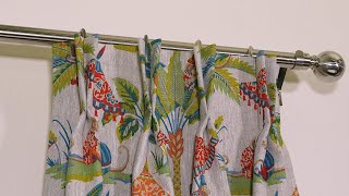 How To Make A Double Pinch Pleat Curtain Heading [upl. by Nahsyar]