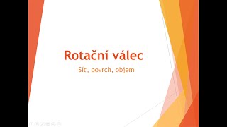 Rotační válec [upl. by Avalsorim695]