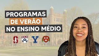 CURSOS DE VERÃO NOS EUA DE GRAÇA  summer programs para alunos do ensino médio [upl. by Anaujahs]