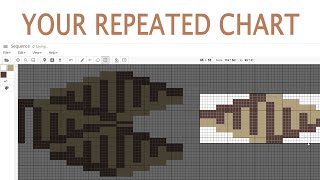 How to Create a Repeated Chart in Stitch Fiddle [upl. by Briscoe920]