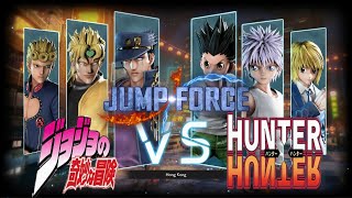 Jump Force Jojo The Adventure Vs Hunter x Hunter [upl. by Ecyal]