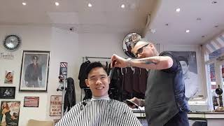 EXECUTIVE CONTOUR CUT amp STYLE  At The Barber Shop  232019 [upl. by Notak742]