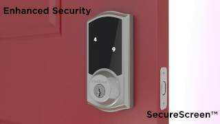 SmartCode 916 Touchscreen Electronic Deadbolt by Kwikset – Security features and functionality [upl. by Leinaj]