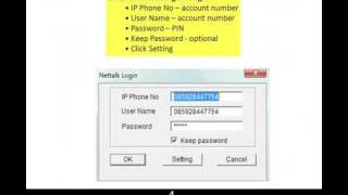 NetTalk SIP Dialer Configuration [upl. by Docile66]