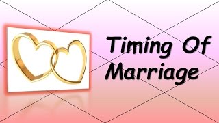 How to the predict the Timing of Marriage Vedic Astrology [upl. by Whitaker]