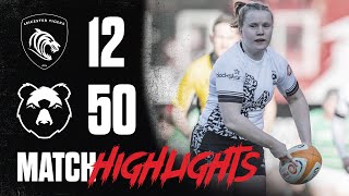 BEARS STORM TO VICTORY AT WELFORD ROAD  Highlights Leicester Tigers Women vs Bristol Bears Women [upl. by Ehcor]