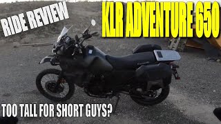 2022 Kawasaki KLR 650  Is it Too Tall [upl. by Adner]