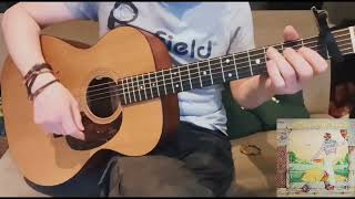 ‘Goodbye Yellow Brick Road’ Elton John  Acoustic Guitar Arrangement Standard  Capo 1 [upl. by Kinna]