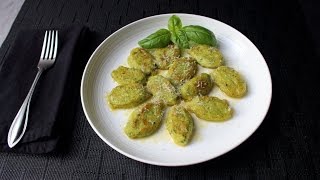 Basil Ricotta Gnocchi Recipe  How to Make Easy Ricotta Cheese Dumplings [upl. by Georgie]