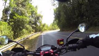 Riding the Hypermotard SP on twisty roads in Thailand [upl. by Rahman]