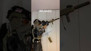 Reloading  pistol transition with reloads airsoft airsoftm4 laser m4loadout nightvision [upl. by Notnats673]