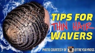 360 Waves BEST Advice For THIN Hair Wavers How To Get Waves With Thinning Hair Tutorial [upl. by Minica]