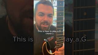 How to play a G Chord on Guitar guitar tutorial chords guitarlesson guitarchords [upl. by Funk]