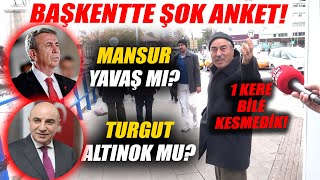 Mansur Yavaş mı Turgut Altınok mu AKPli Bölgede Şaşkına Çeviren Kesintisiz Anket [upl. by Hanahs]