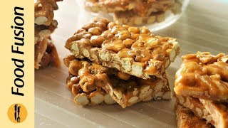 Chikki 4 ways with gur Recipe by Food Fusion [upl. by Melmon]