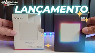 Lançamento  SONOFF TX ULTIMATE  Interruptor Inteligente wifi Personalizável com RGB [upl. by Ahsoet]