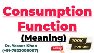 Consumption Function  Consumption Function Meaning  Keynesian Consumption Function [upl. by Nielson789]