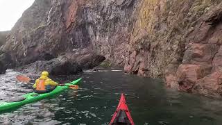 Video 2 of 4 Dunbeath to Berriedale sea kayak paddle on 3112024 [upl. by Enyrhtac]