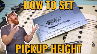 HOW TO Set Pickup Height for Fender Offset Guitars Jazzmaster Jaguar Bass VI [upl. by Nwahsar93]