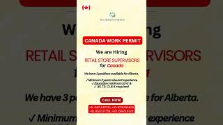 How to get Retail Store Supervisor Job in Canada [upl. by Adnaval]