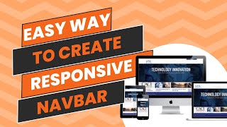 How To Create a Responsive Navbar Using Bootstrap5  2024 [upl. by Dewhirst256]