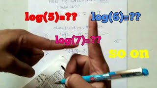 How to calculate log2 log3 log4lg5lg6lg7 etc in hindi [upl. by Leirej754]