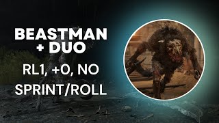 Elden Ring  Beastman Limgrave 0  No SprintRoll  Beastman Duo Caelid  RL1 Flawless [upl. by Namyh845]