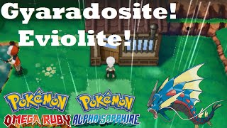 Pokemon Omega Ruby and Alpha Sapphire HOW TO GET GYARADOSITE AND EVIOLITE [upl. by Lindie982]