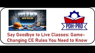 New Rules for NY Engineers No More Live Continuing Ed Required [upl. by Stanley]