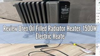 Review Dreo Oil Filled Radiator Heater 1500W Electric Heaters for Indoor Use Safety Heat for Large [upl. by Meece]