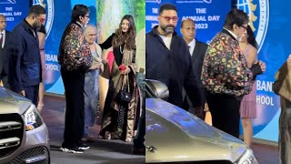 Amitabh Bachchan Aishwarya Bachchan Abhishek Bachchan Agastya Nanda At School Function [upl. by Randell]