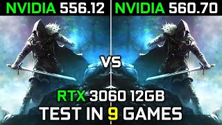 Nvidia Drivers 55612 vs 56070 RTX 3060 12GB Test in 9 Games 2024 [upl. by Alael]