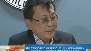 NTG Rep Teodorico Haresco Jr pinakakasuhan dahil sa umanoy pamemeke ng SARO [upl. by Demy]