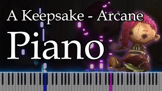 A Keepsake  Arcane  Piano Tutorial [upl. by Notyal325]