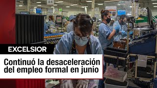 Crecimiento del empleo formal en junio confirma tendencia de desaceleración [upl. by Oirtemed]