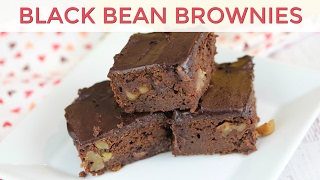 BLACK BEAN BROWNIES  healthy brownie recipe [upl. by Claudio]