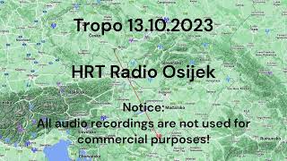 FMDX HRT Radio Osijek 410km 13102023 TROPO [upl. by Yelsa637]