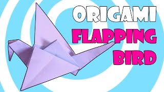 How To Make an Origami Flapping Bird Origami Instructions [upl. by Gower]