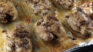 Pollo al horno con sazón de solo 3 ingredientes [upl. by Novar]