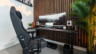 Desk setup makeover  I found the PERFECT desk 🔥 [upl. by Lukash]