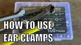 How to Use Ear Type Hose Clamps  Better Than Common Worm Gear Clamps [upl. by Hayikat720]