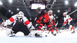 Highlights from Canada vs Switzerland at the 2024 IIHF U18 Womens World Championship [upl. by Eatnahs]