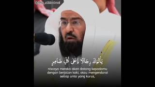 SYEKH ABDURRAHMAN ASSUDAIS QS AlHajj Ayat 2729alquran ilmuakhiratshortvideo [upl. by Floss]