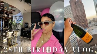 MY 28TH BIRTHDAY VLOG 🎉 birthday prep romantic dinner partying w friends birthday gift amp more [upl. by Gnad]