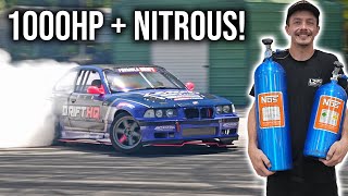 1000HP 2JZ E36 Gets Nitrous [upl. by Eimmaj]