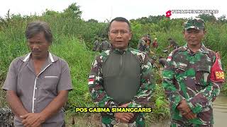 Satgas Pamtas Yonarmed II Kostrad Kolaborasi Bersama Masyarakat Buka Lahan Program Ketahanan Pangan [upl. by Anitsej290]