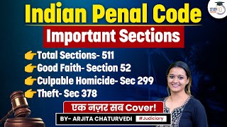 Indian Penal Code Important sections  IPC Important Sections  Important Sections IPC [upl. by Tertias]