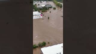 Massive flooding from Hurricane Helene leaves Asheville North Carolina underwater [upl. by Ivatts28]